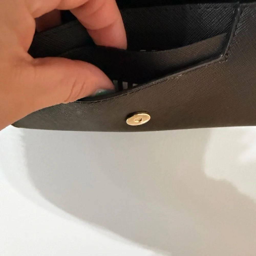 Kate Spade Black Crossbody with Gold Chain